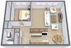 Kingswood Apartments | One Bedroom Floor Plan 11A Kingswood Apartments | One Bedroom Floor Plan 11A